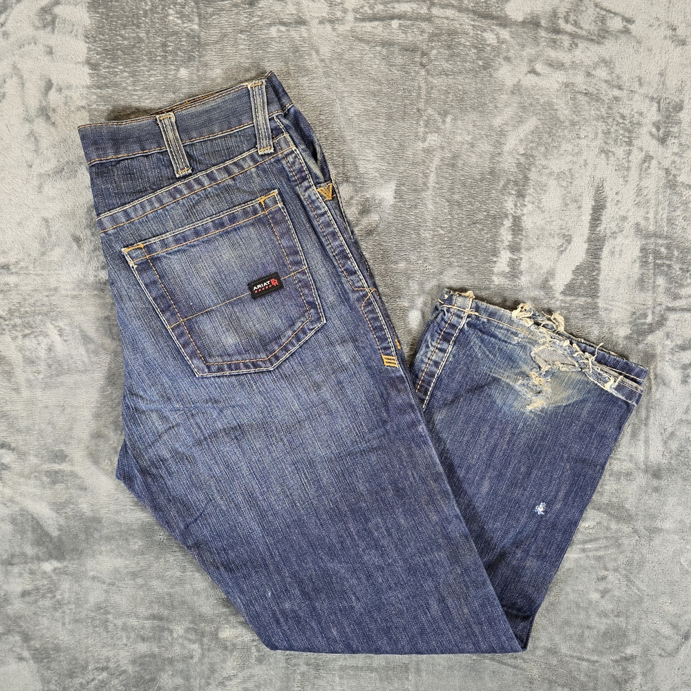 Ariat FR M4 Flame Resistant Boot Cut Denim Jeans Size 33x30